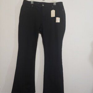 St John's Bay Boot Cut Jean Black  Women's Plus Size 18W